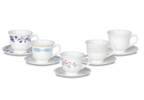 Conjunto de xícaras opaline modelo 2