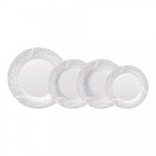 Pratos decorados opaline modelo 1